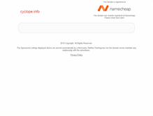 Tablet Screenshot of cyclope.info